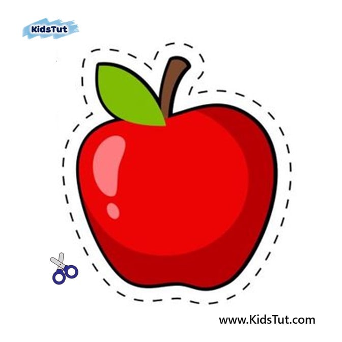 Cutting Activity with fruits for kids