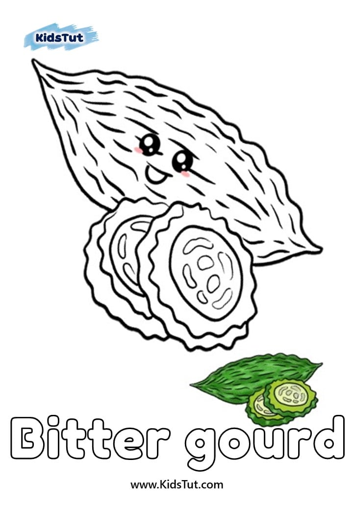 Vegetable coloring pages for kids