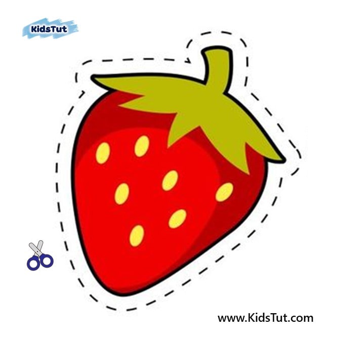 Cutting Activity with fruits for kids