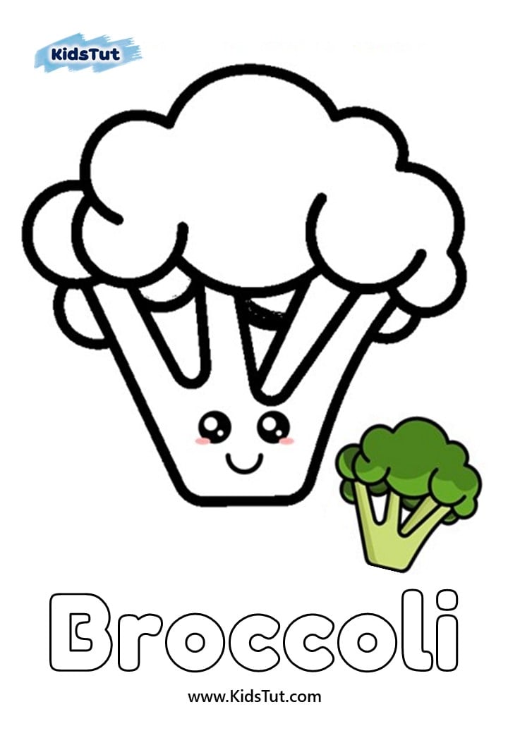 Vegetable coloring pages for kids