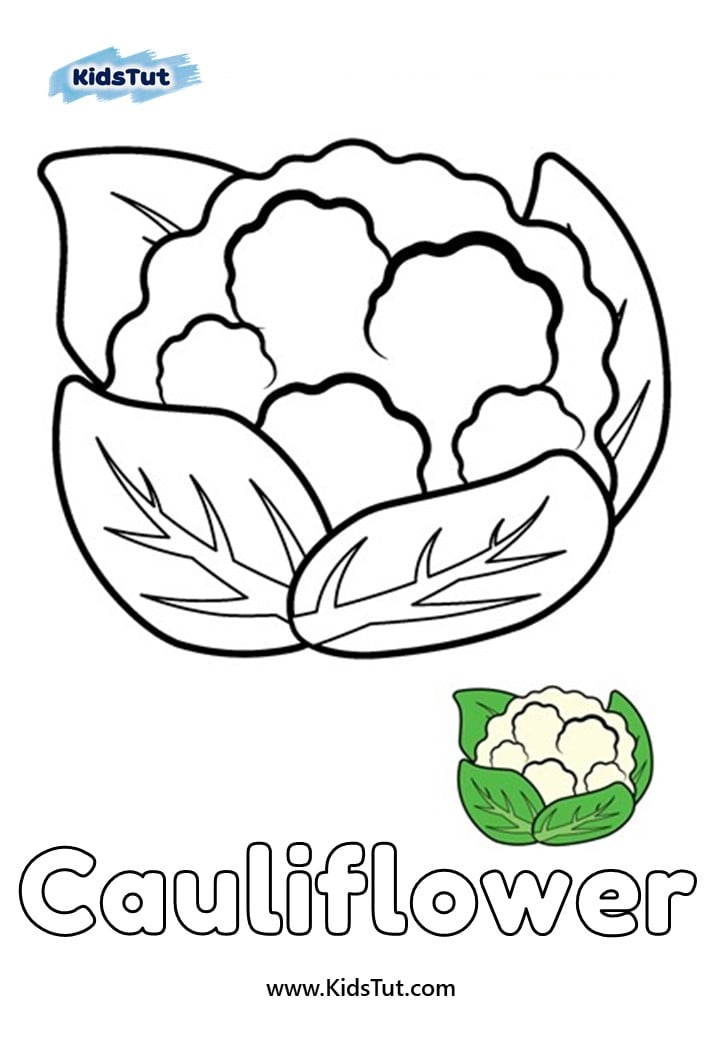 Vegetable coloring pages for kids