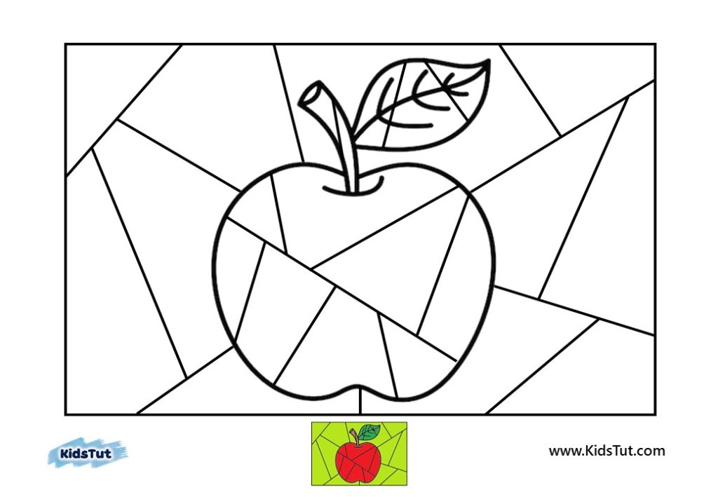 Picture puzzle coloring pages