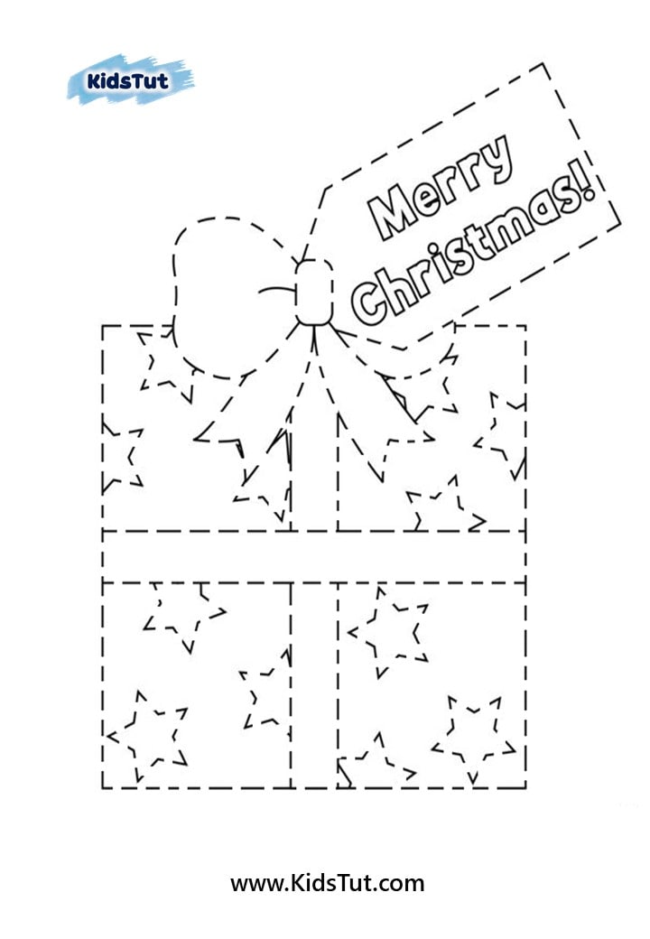 Christmas tracing worksheets for kids