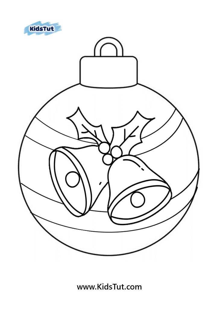 Christmas Ornaments coloring pages for kids