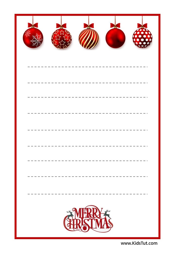 Letter to Santa: Simple Letter Templates for Kids