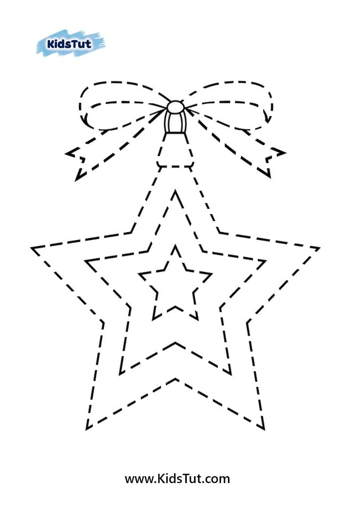 Christmas tracing worksheets for kids