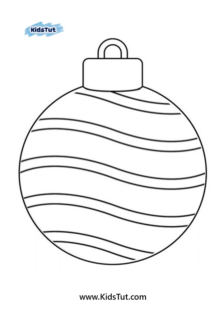 Christmas Ornaments coloring pages for kids