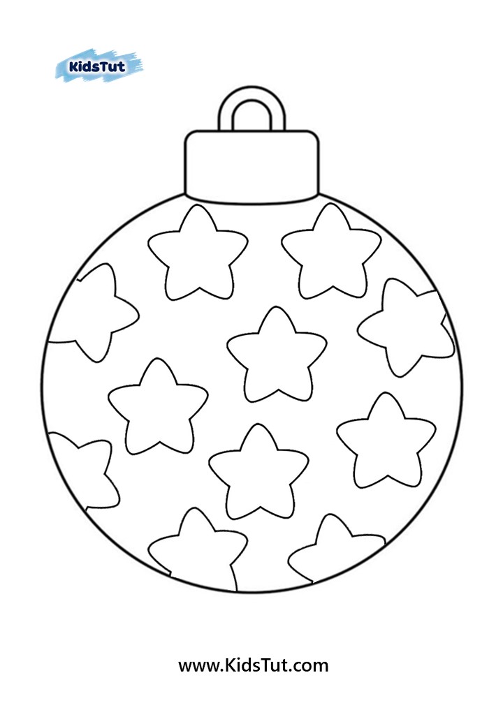 Christmas Ornaments coloring pages for kids