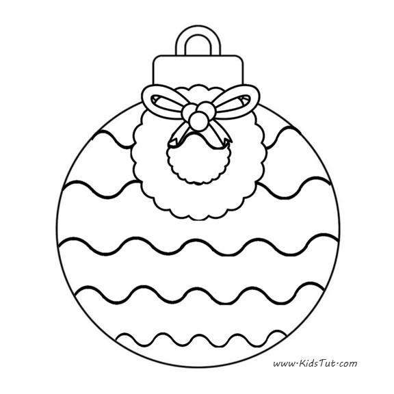 Wonderful Christmas ornaments coloring pages for kids - KidsTut