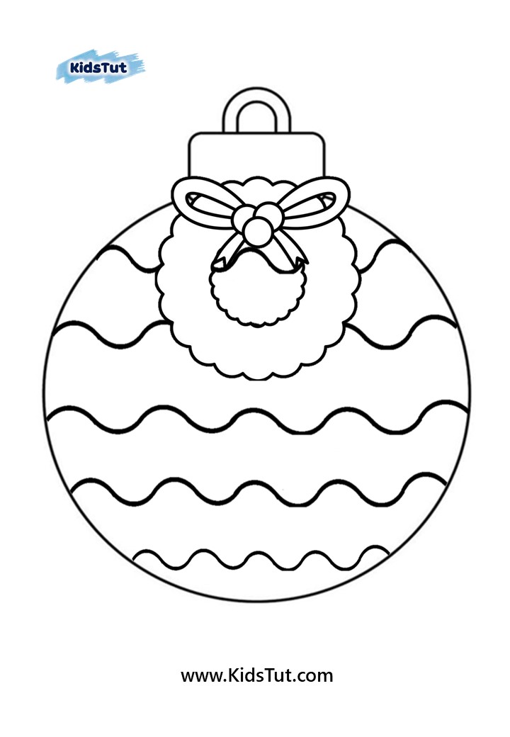 Christmas Ornaments coloring pages for kids