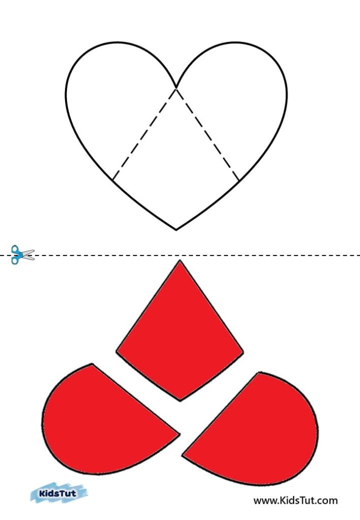 Free Cut and Paste 2D shapes activity for kids