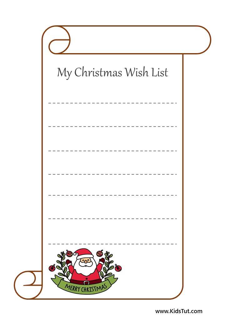 Letter to Santa: Simple Letter Templates for Kids