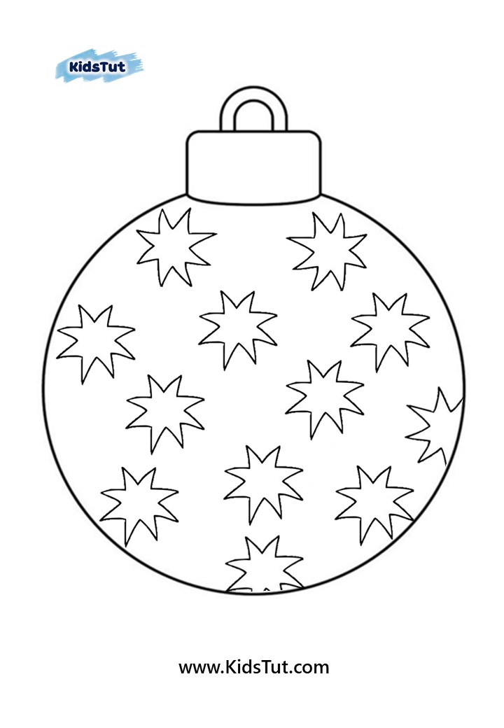 Christmas Ornaments coloring pages for kids