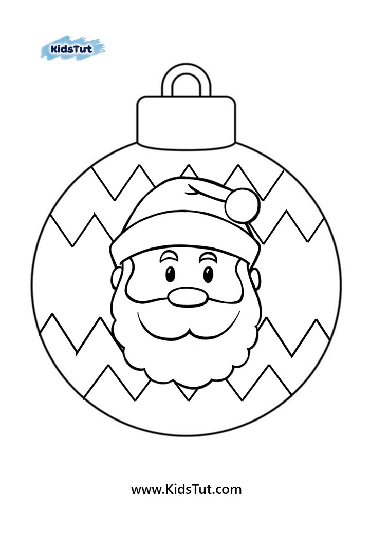 Christmas Ornaments coloring pages for kids