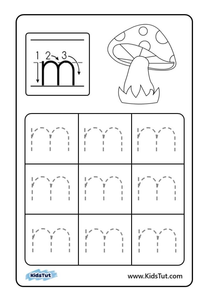 Letter tracing worksheets for kids