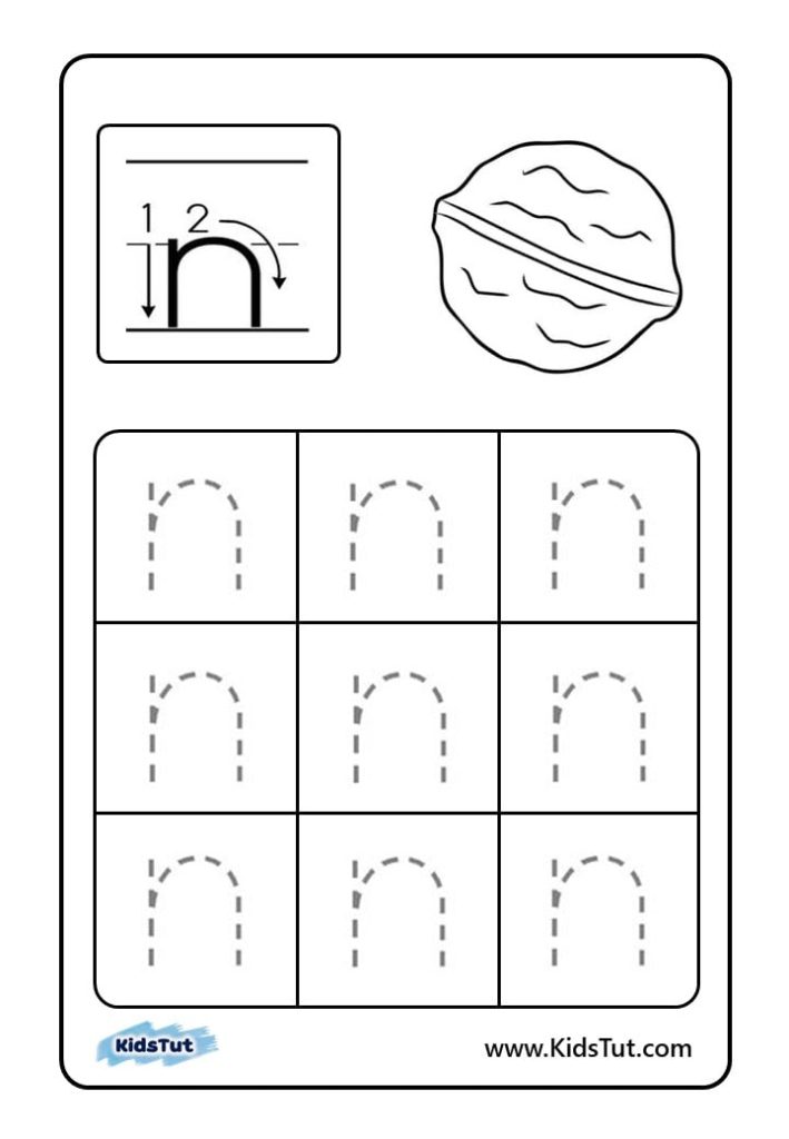 Letter tracing worksheets for kids