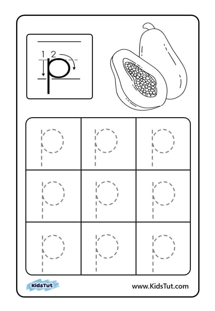 Letter tracing worksheets for kids