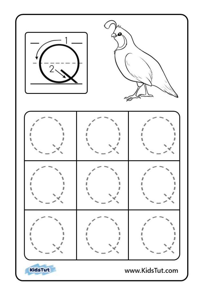 Letter Tracing Worksheets for kids