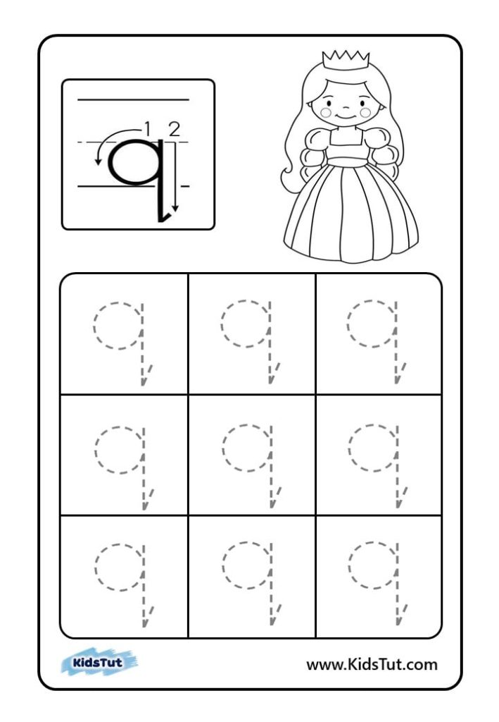 Letter tracing worksheets for kids