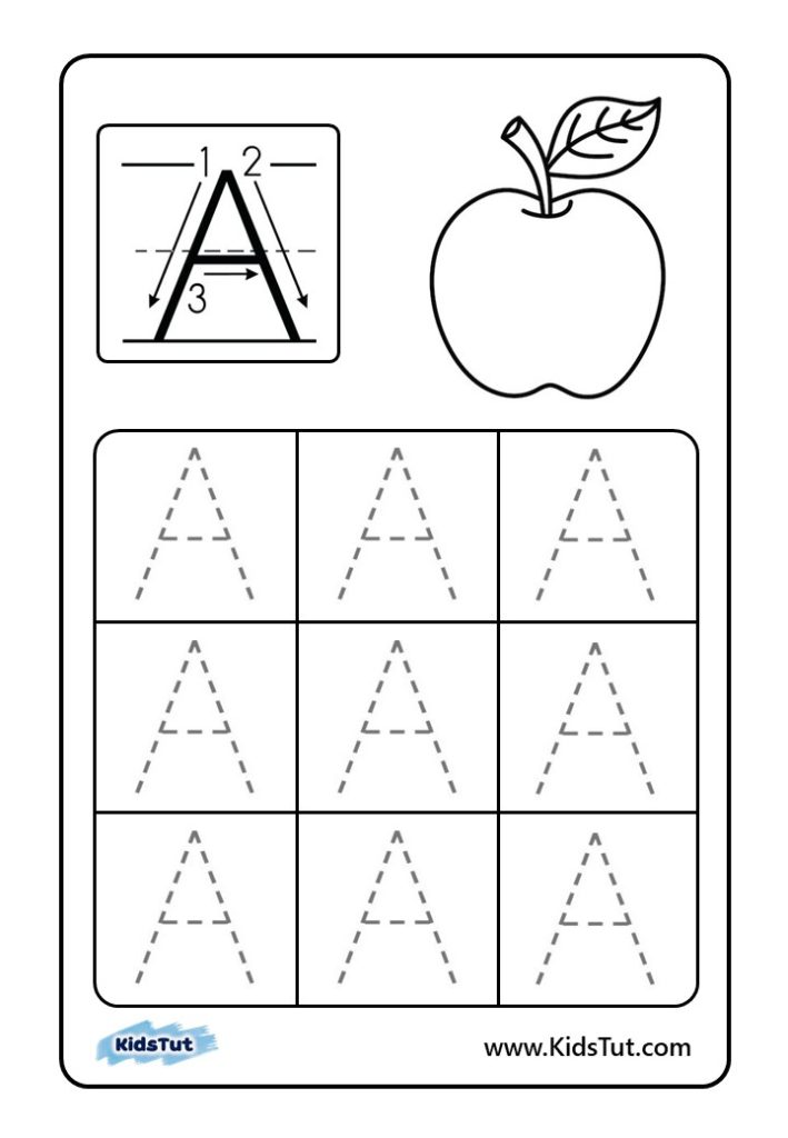 Letter Tracing Worksheets for kids