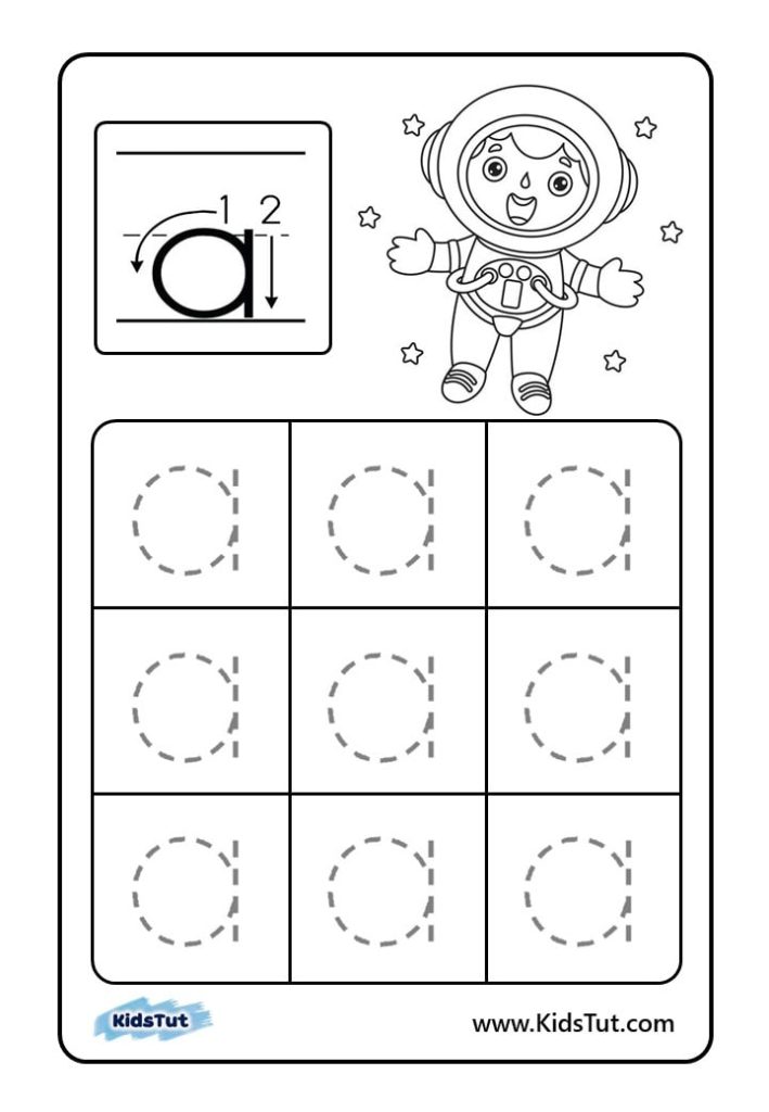 Letter tracing worksheets for kids