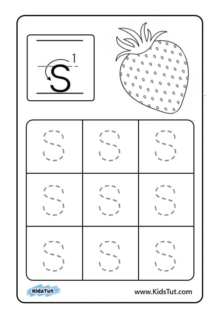 Letter tracing worksheets for kids