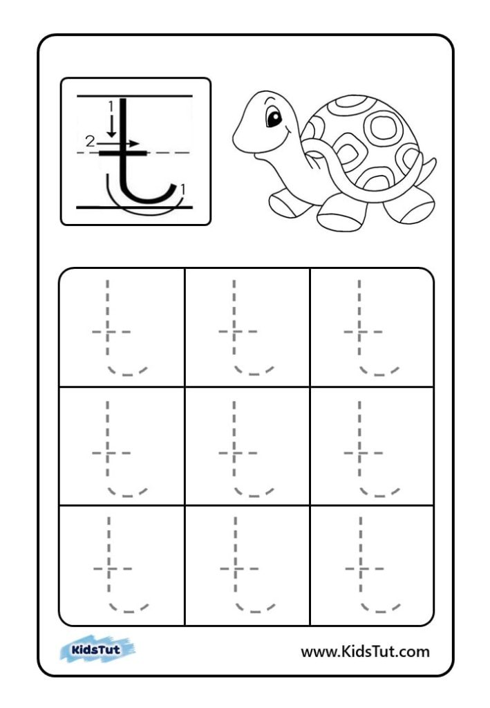 Letter tracing worksheets for kids