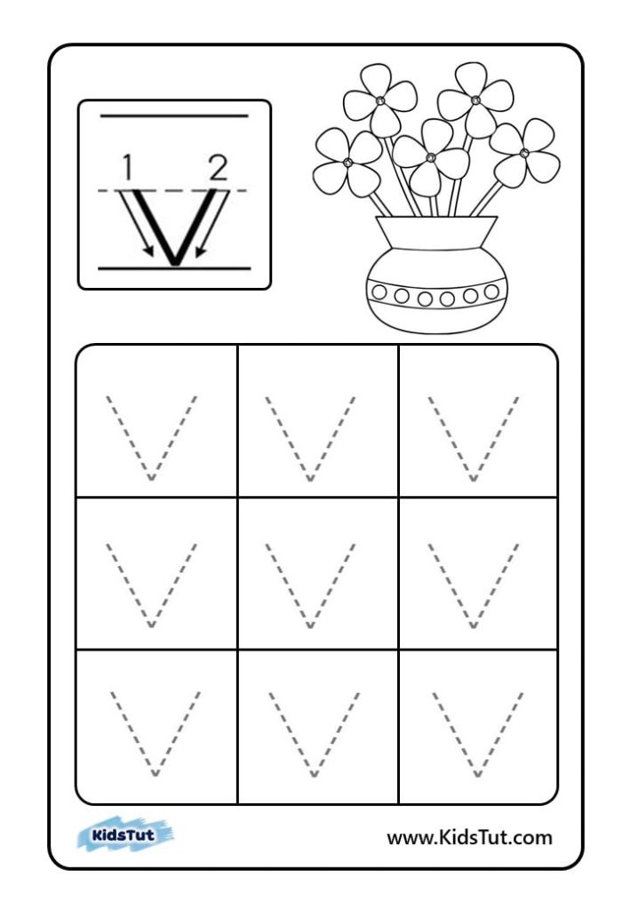 Letter tracing worksheets for kids