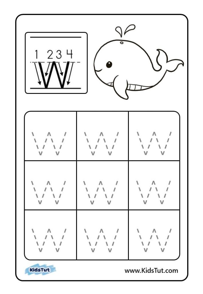 Letter tracing worksheets for kids