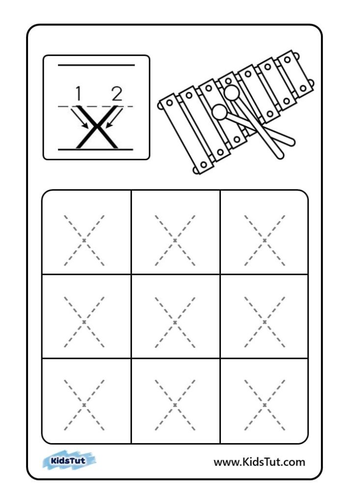 Letter tracing worksheets for kids