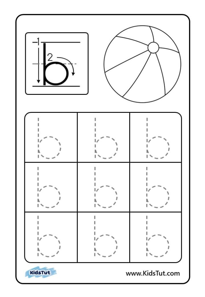 Letter tracing worksheets for kids