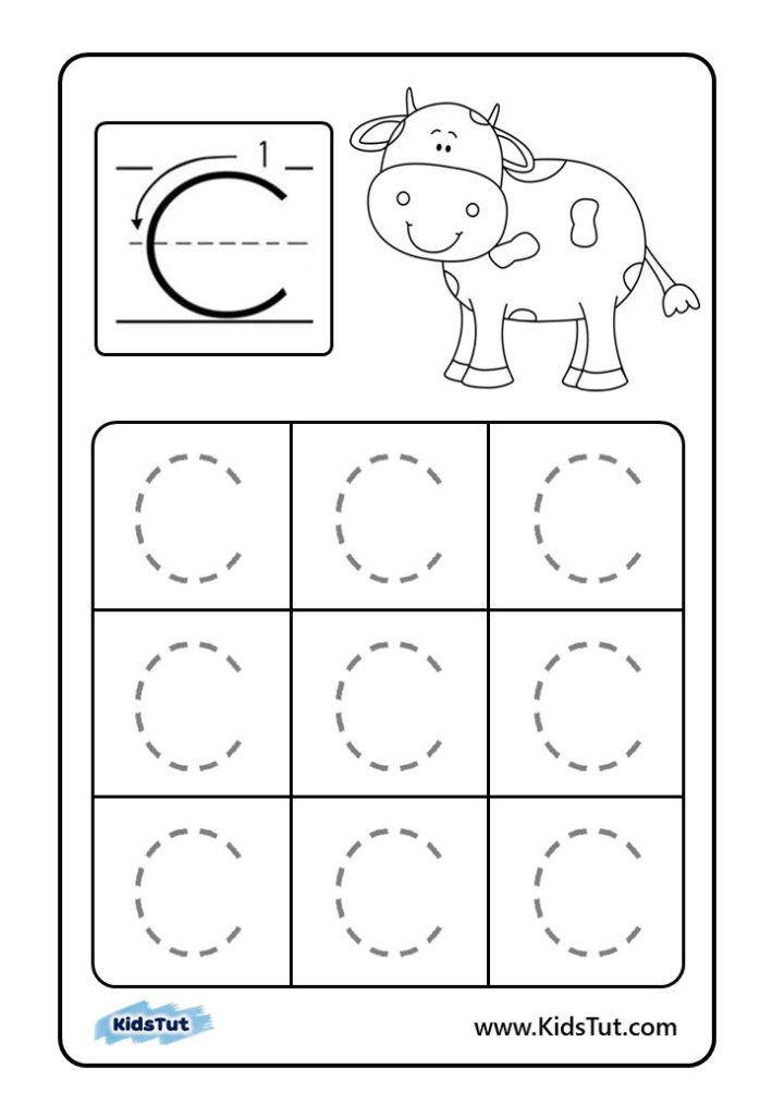 Letter Tracing Worksheets for kids