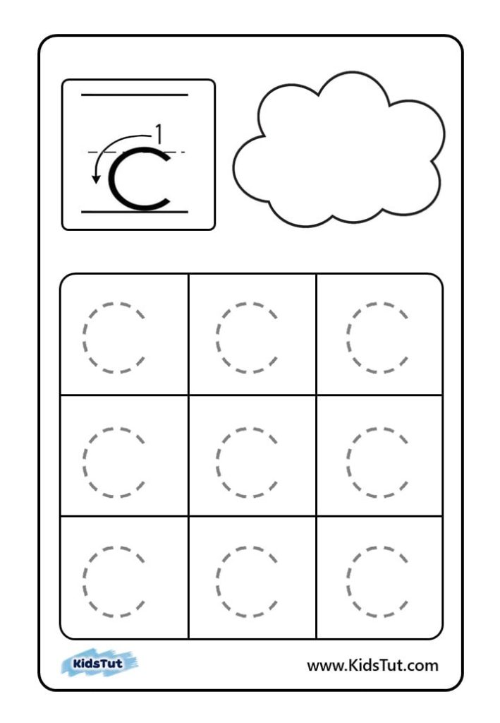 Letter tracing worksheets for kids