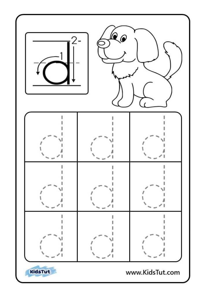 Letter tracing worksheets for kids