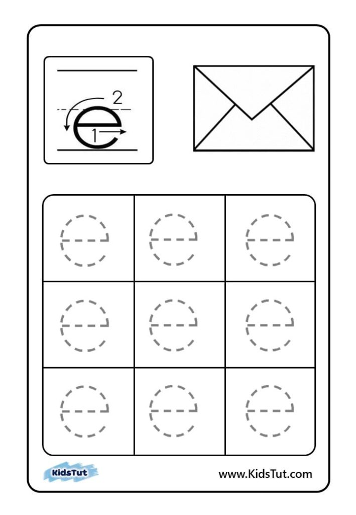 Letter tracing worksheets for kids