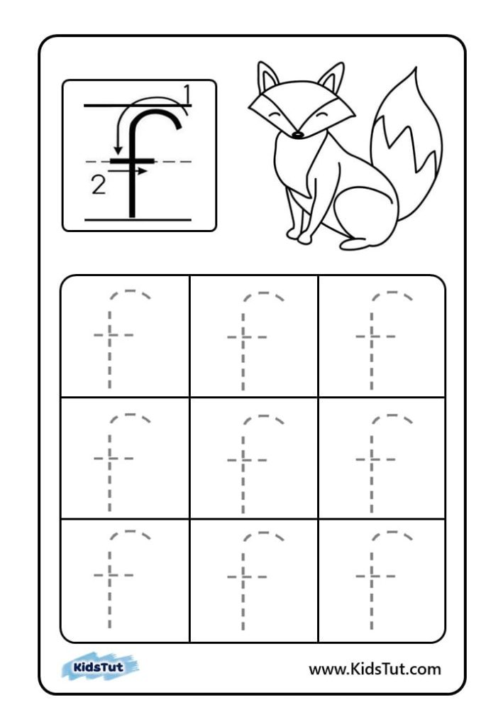 Letter tracing worksheets for kids
