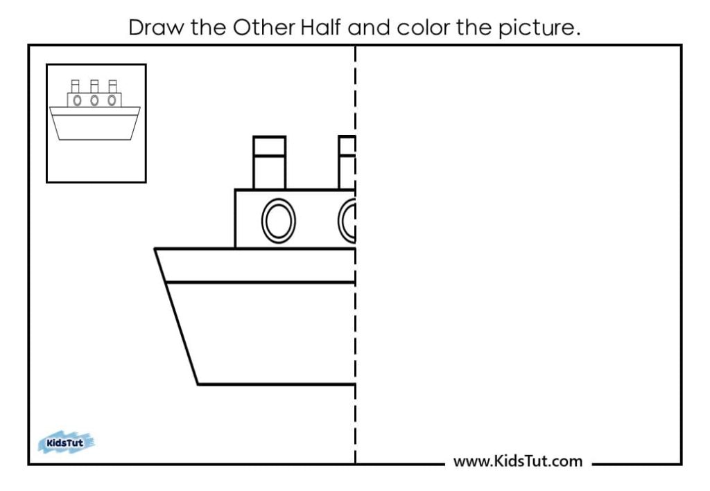 Symmetry drawing worksheets