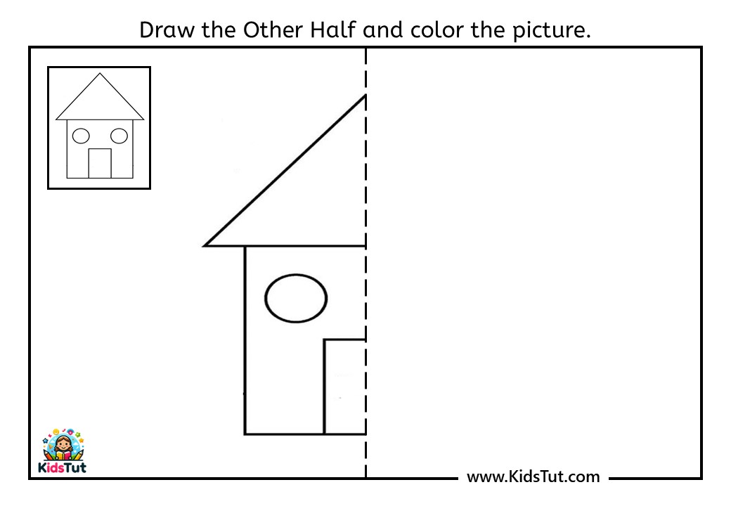 Free Symmetry drawing worksheets for kids - KidsTut