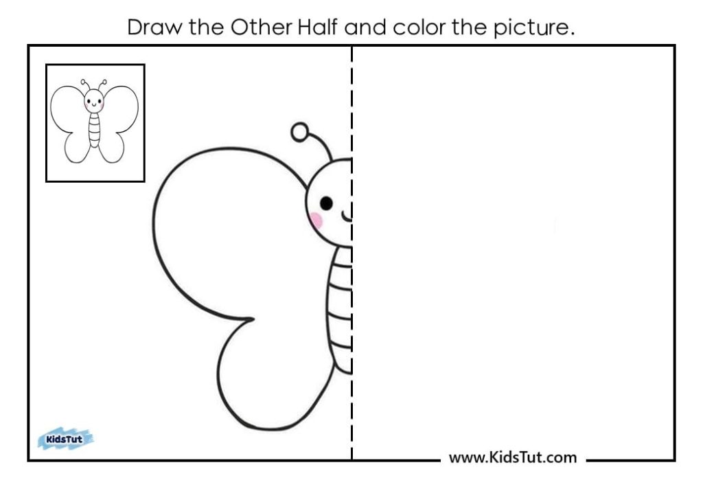 Symmetry drawing worksheets