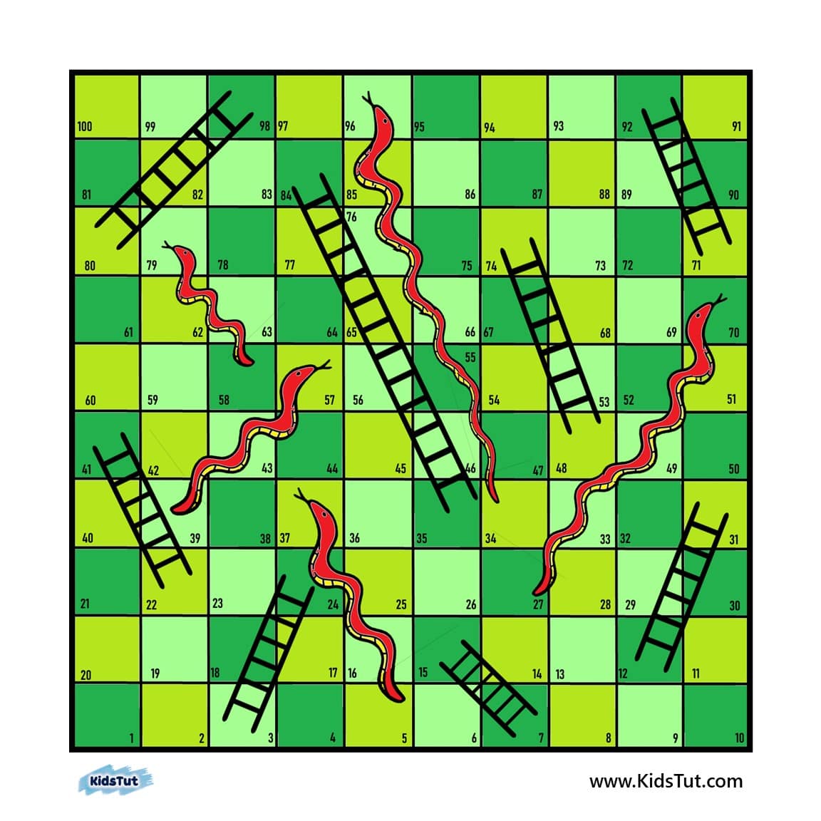 Snake and Ladder Game Board Templates!