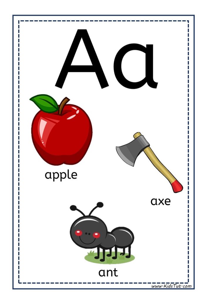 Printable Words that start with “A” for kids - KidsTut