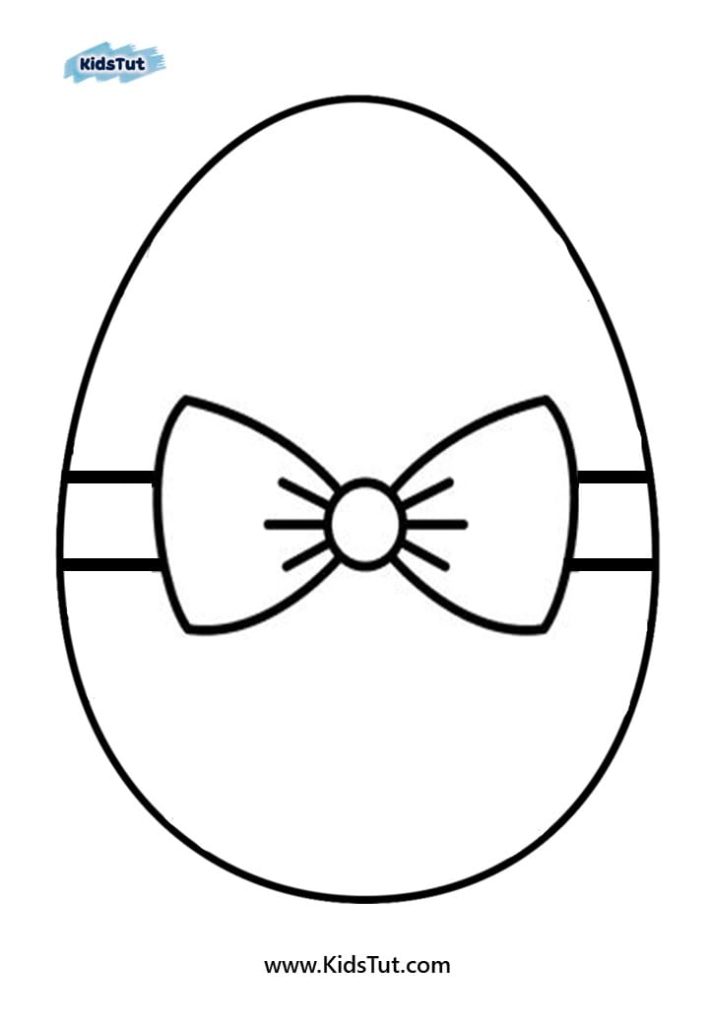 Fun and Easy Easter egg coloring pages for kids