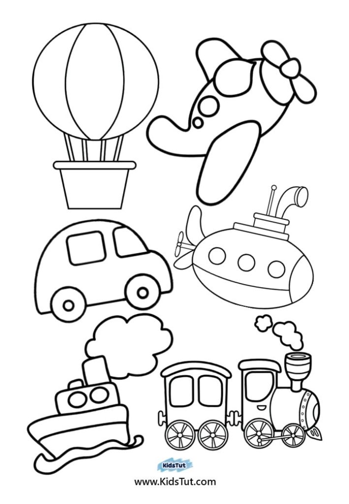 Easy Coloring Pages for Kids