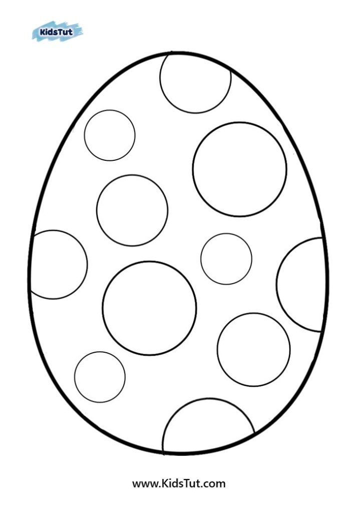 Fun and Easy Easter egg coloring pages for kids