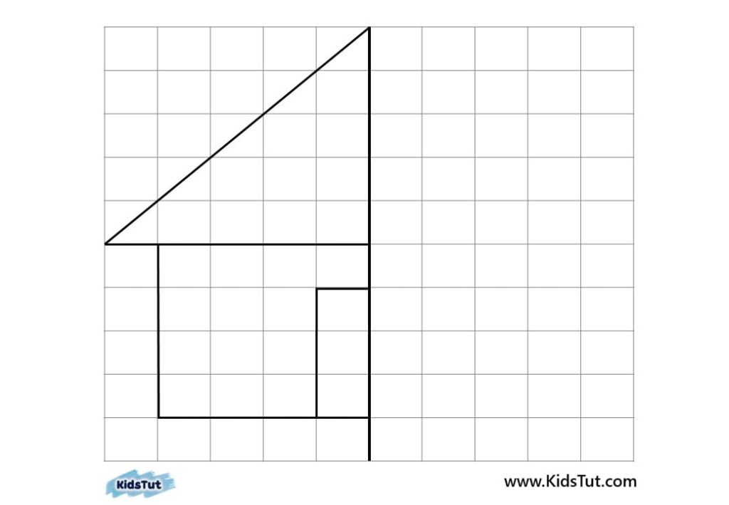 Simple Symmetry Drawing Worksheets for kids