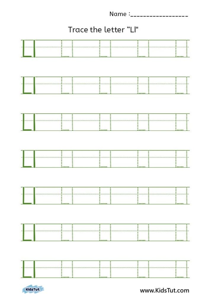 Trace the Letters Worksheets for Kids