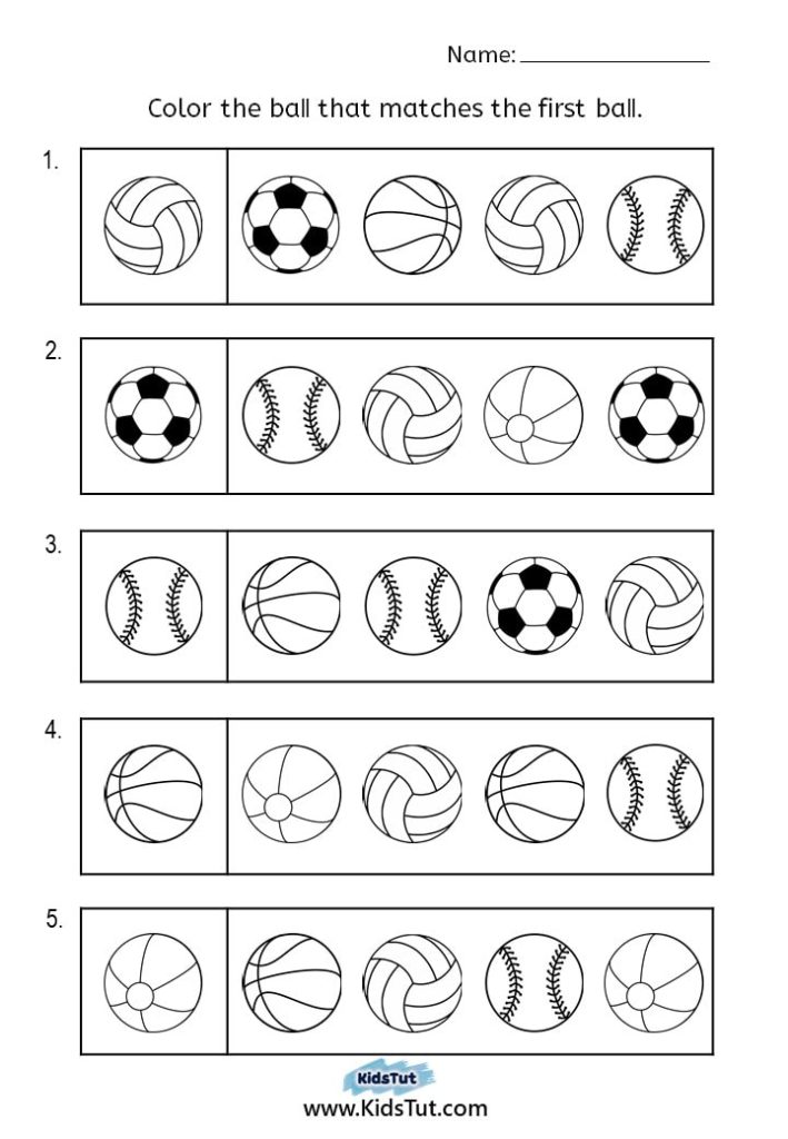 Easy Visual Perception Worksheets for Kids