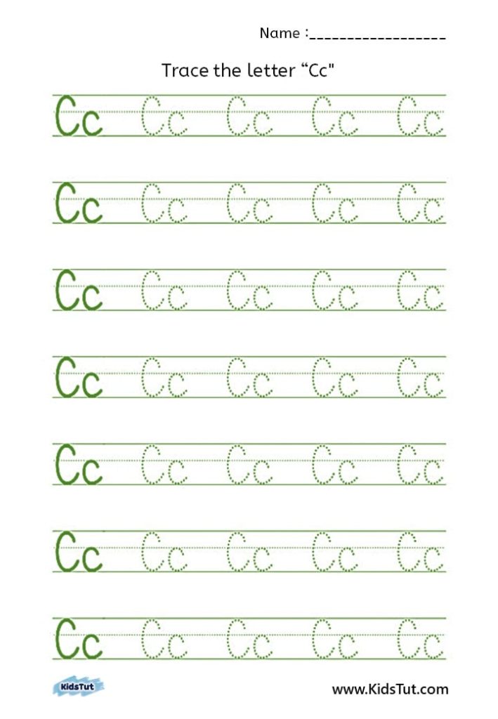 Trace the Letters Worksheets for Kids