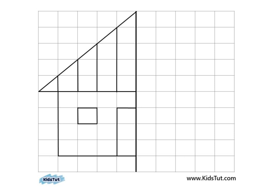 Simple Symmetry Drawing Worksheets for kids