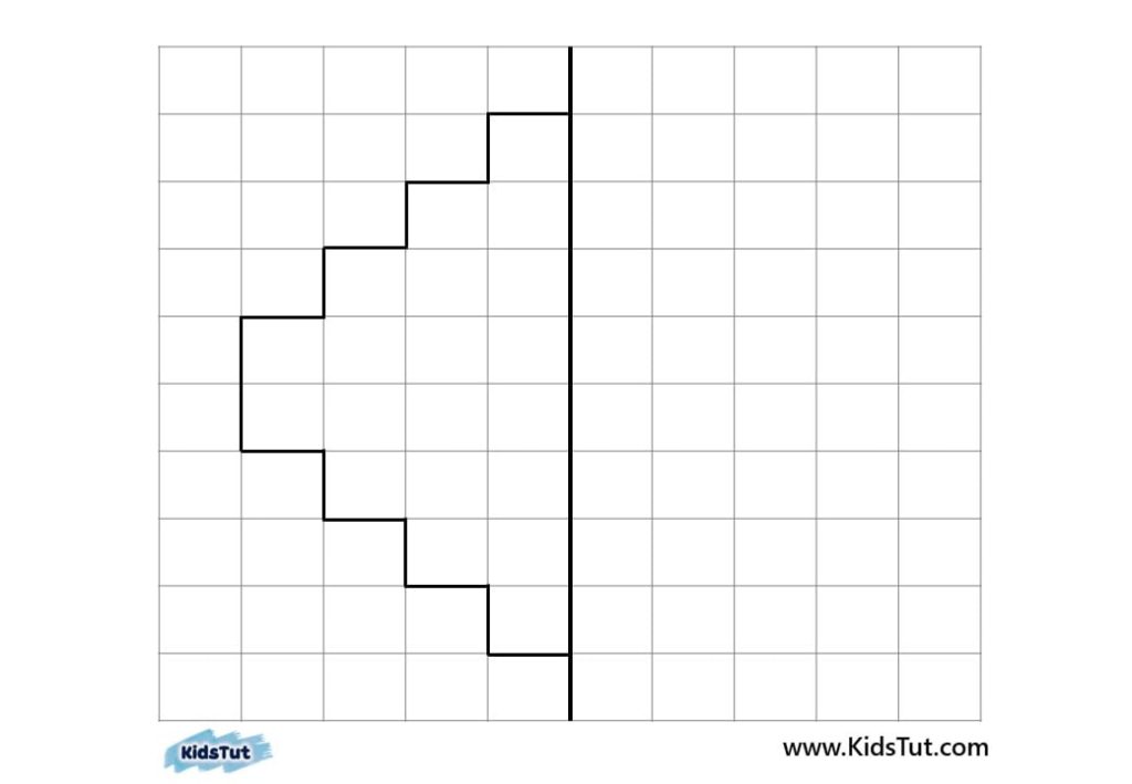 Simple Symmetry Drawing Worksheets for kids